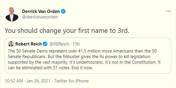 Derrick Van Orden tweet